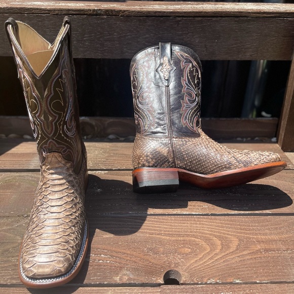 Men’s Exotic Python Cowboy Boots main image 3